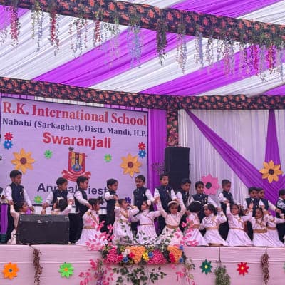 RK International School campus and facilities in Sarkaghat, Himachal Pradesh